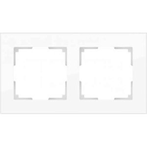 Рамка Werkel Favorit на 2 поста белая WL01-Frame-02 4690389061219