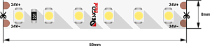 Светодиодная лента DesignLed DSG3120-24-W-33 002482