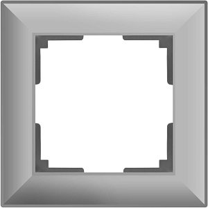 Рамка Werkel Fiore на 1 пост серебряный WL14-Frame-01 4690389109041