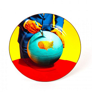 Тарелка Globe Seletti Toiletpaper Porcelain 16916