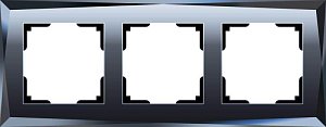 Рамка Werkel Diamant на 3 поста черный WL08-Frame-03 4690389054419