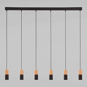 Подвесная люстра TK Lighting 6312 Elit Black Wood