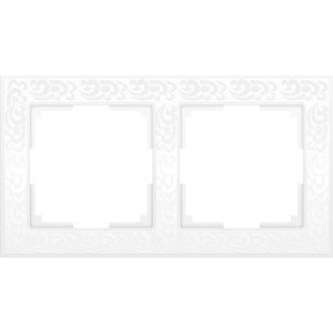 Рамка Werkel Flock на 2 поста белая WL05-Frame-02-white 4690389046711