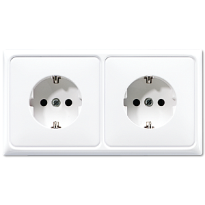 Розетка штепсельная Schuko Jung CD522BFWW