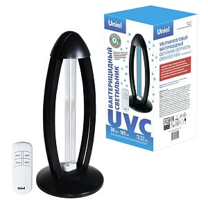 Ультрафиолетовая бактерицидная настольная лампа (UL-00007266) Uniel UGL-T02B-36W/UVCO/RC Black