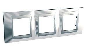 Рамка 3-постовая Schneider Electric Unica Top MGU66.006.010