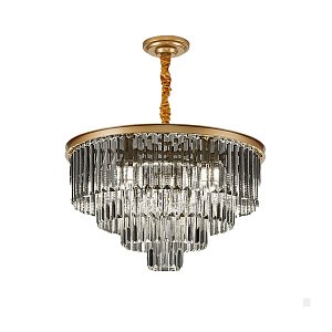 Подвесная люстра Delight Collection 1920s Odeon 9513P/600R gold/smoky