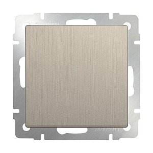 Выключатель Werkel одноклавишный шампань рифленый WL10-SW-1G 4690389085277