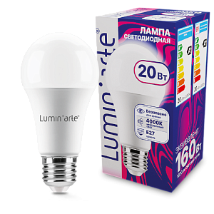 Светодиодная лампа Lumin'arte LSTD-A60-20W4KE27