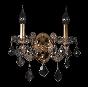 Бра Crystal Lux Ines AP2 Gold/Transparent