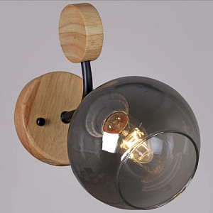 Бра Reluce 06780-0.2-01 BK+WOOD