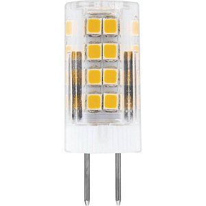 Лампа светодиодная Feron G4 5W 2700K Прямосторонняя Матовая LB-432 25860