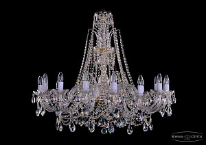 Подвесная люстра Bohemia Ivele Crystal 1411/16/360/XL-87 G