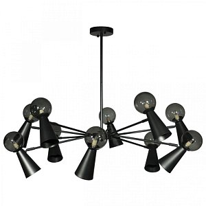 Люстра на штанге Loft IT Halley 10046/10 Black