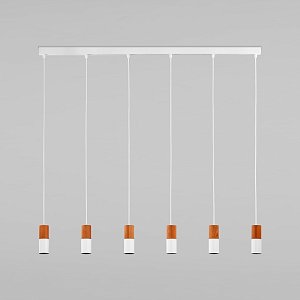 Подвесная люстра TK Lighting 6308 Elit White Wood