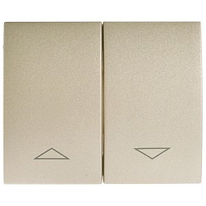 Лицевая панель Legrand Galea Life выключателя жалюзи титановая 771414