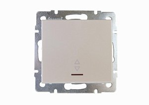 Выключатель проходной с подсветкой Lezard Rain 703-3088-114