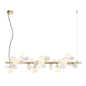 Подвесная люстра Lumien Hall Ilmari LH4136/12PO-GD-WT