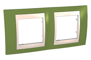Рамка 2-постовая Schneider Electric Unica Хамелеон MGU6.004.566