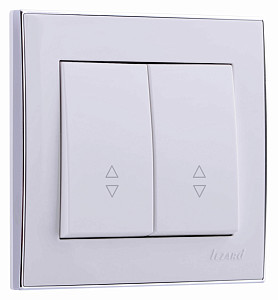 Выключатель проходной двойной Lezard Rain 703-0225-106