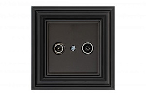Розетка TV R проходная Liregus Retro 29-229