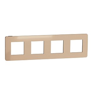 Рамка 4-постовая Schneider Electric Unica New NU280858