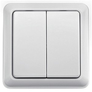 Радиовыключатель двухклавишный SLV Control 470819