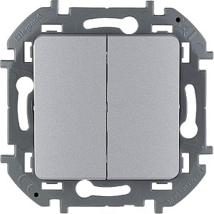 Выключатель двухклавишный Legrand Inspiria 673622