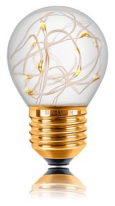 Лампа светодиодная Sun Lumen E27 1W 2700K прозрачная 057226
