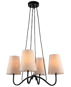 Подвесная люстра Lumien Hall Твинкл 4010/4P-BK-LGR