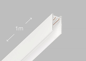 Шинопровод магнитный Luminotti Slimline L.200.1M.WH.3