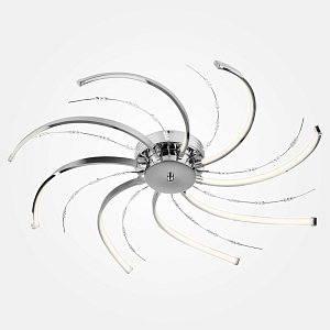 Потолочный светодиодный светильник Eurosvet Twist 90054/8 хром
