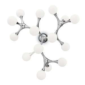 Потолочная люстра Ideal Lux Nodino PL15 Cromo 133409