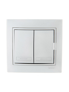 Выключатель двойной Lezard Mira 701-1010-101