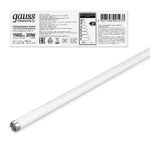 Лампа светодиодная Gauss G13 20W 4000K матовая 93029