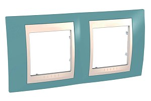 Рамка 2-постовая Schneider Electric Unica Хамелеон MGU6.004.573