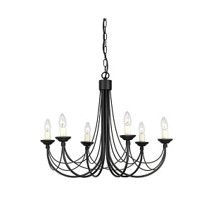 Подвесная люстра Elstead Lighting Carisbrooke CB6-BLACK