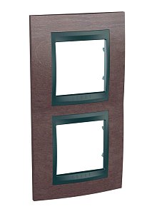 Рамка 2-постовая вертикальная Schneider Electric Unica Top MGU66.004V.2M4
