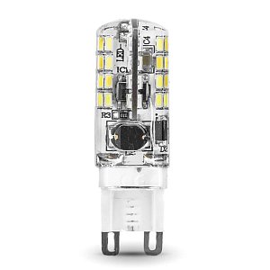Лампа светодиодная Gauss G9 3W 2700K прозрачная 107709103
