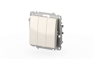 Выключатель трехклавишный ELBI Zena Vega 609-010200-254