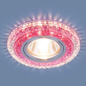Встраиваемый светильник Elektrostandard 2193 MR16 CL/PK прозрачный/розовый 4690389098888