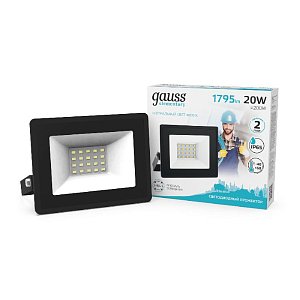 Прожектор светодиодный Gauss Elementary 20W 4000К 613100220