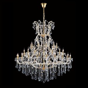 Каскадная люстра Crystal Lux Hollywood SP53 Gold