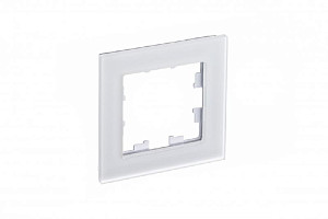 Рамка 1-ая Systeme Electric AtlasDesign Nature Матовое стекло белый ATN330101