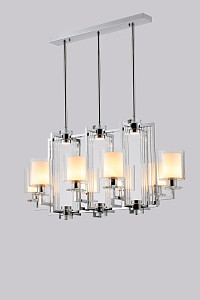 Подвесная люстра iLamp King RM6201-8P CR+CL