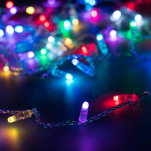 Светодиодная Гирлянда Ardecoled ARD-STRING-CLASSIC-20000-CLEAR-200LED-SYNC RGB (230V, 13W, RF ПДУ, 1000) (IP65) 066460