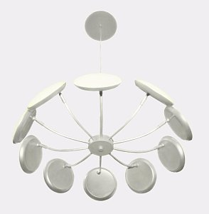 Подвесная светодиодная люстра Crystal Lux Maxime SP10 D600 Silver