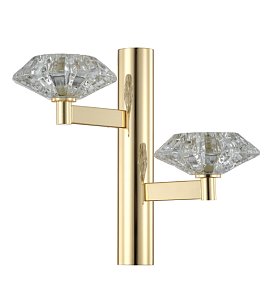 Бра Crystal Lux Rebeca AP2 Gold