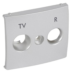 Лицевая панель Legrand Valena розетки TV-FM алюминий 770265