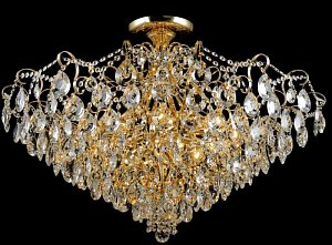 Потолочная люстра Crystal Lux Contessa PL12 Gold